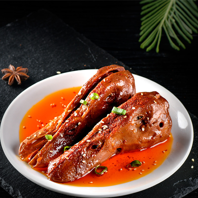 三统万福卤鸭头调理香辣卤味小吃零食酒吧餐厅休闲零食1kg一包