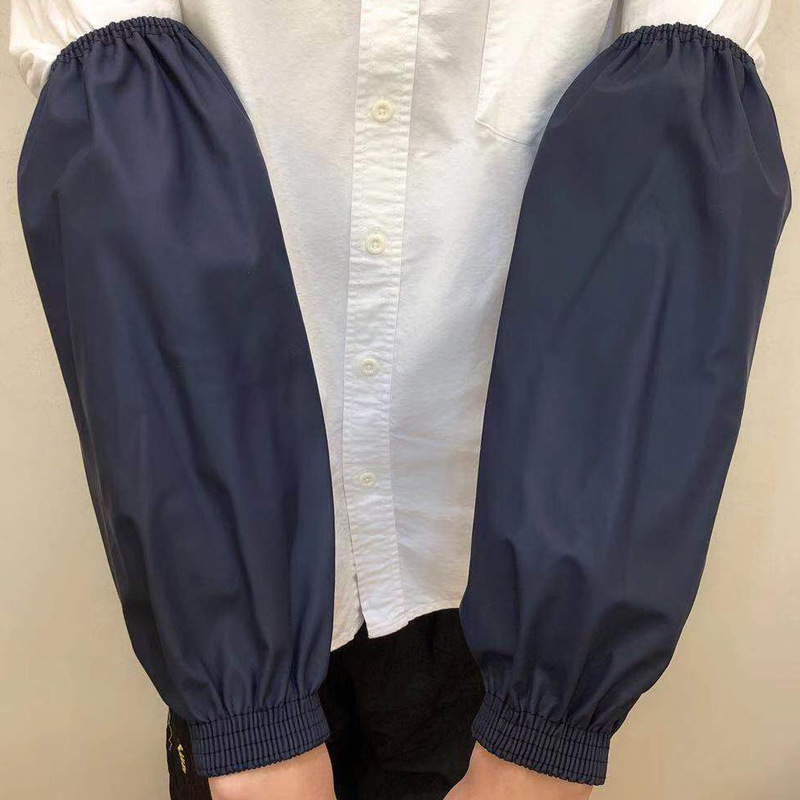 皮袖套防水加厚耐磨男女防水护袖厨房清洁防油加工pu套袖防水袖头