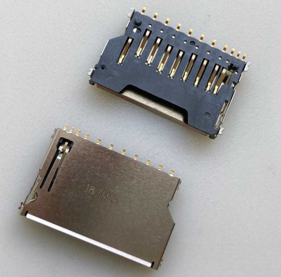 笔记本电脑sd卡座镀金tf卡槽内存卡座11psd大卡座存储卡座