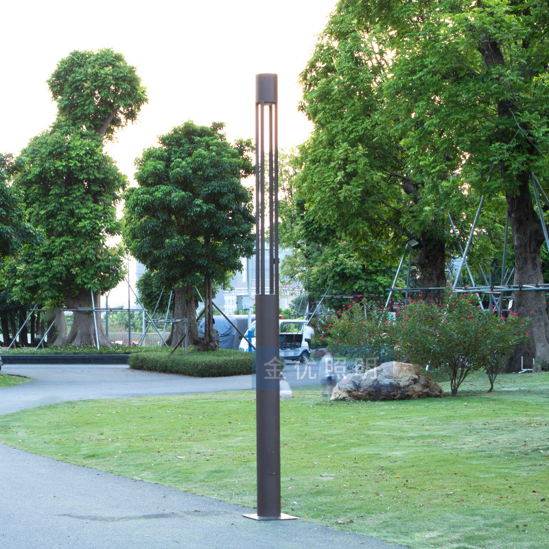 现代简约风led高亮庭院灯2米3米4米高别墅小区公园亮化专用小路灯