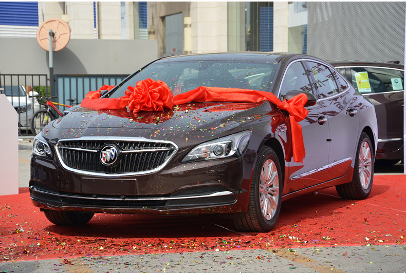 4s店汽车新车交车大红花 车展绸布提车大红花球 结婚陪嫁车花装饰