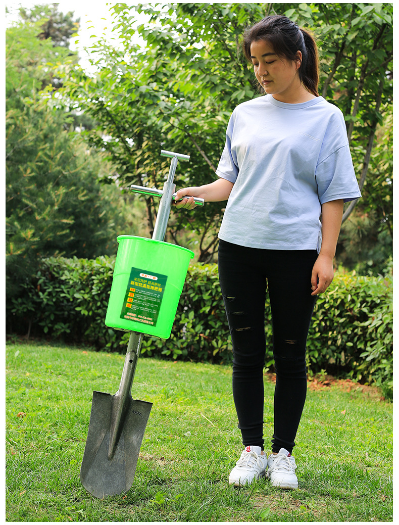 中村一郎玉米施肥器果树追肥器多功能化肥追肥工具深层地铁锹施肥