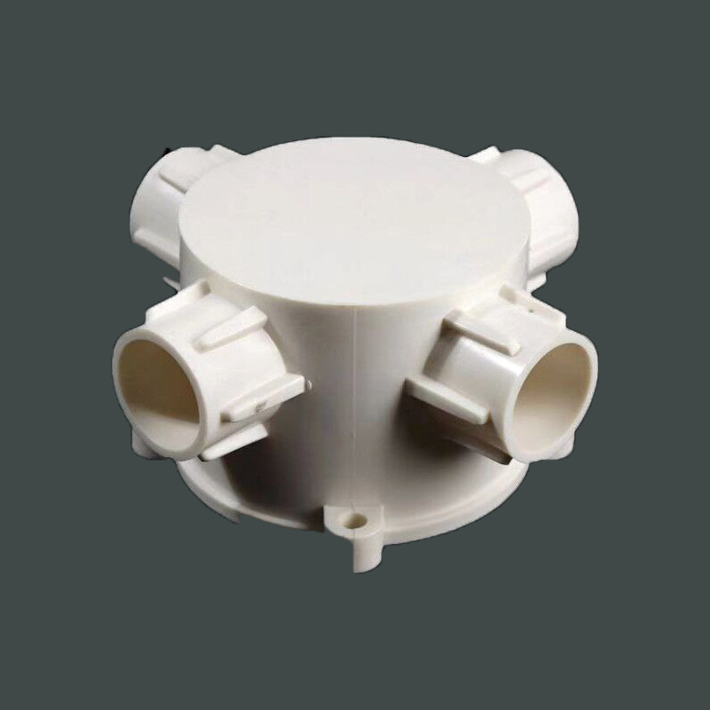 u-pvc 高深司令箱圆形阻燃电工管件预埋暗装高深接线盒批发司令箱