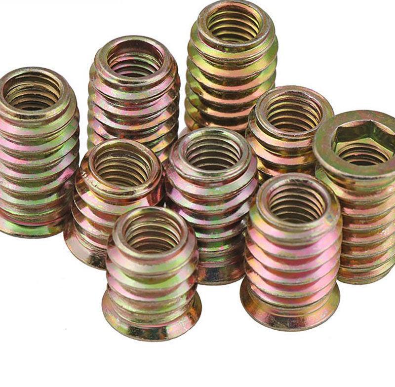 木工螺母嵌入式m6m8m10沉头内六角螺帽实木镀锌套装预埋连接螺丝