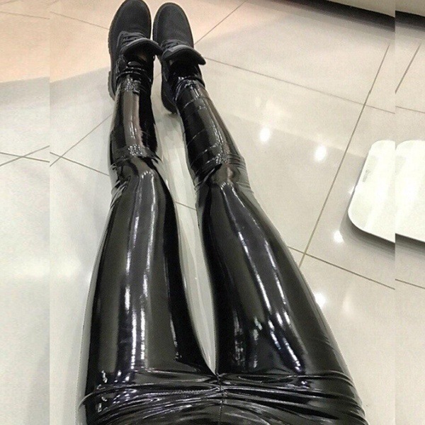 欧美速卖通爆款女式性感 镜面pu亮皮裤女情趣休闲裤夜店厂家直销