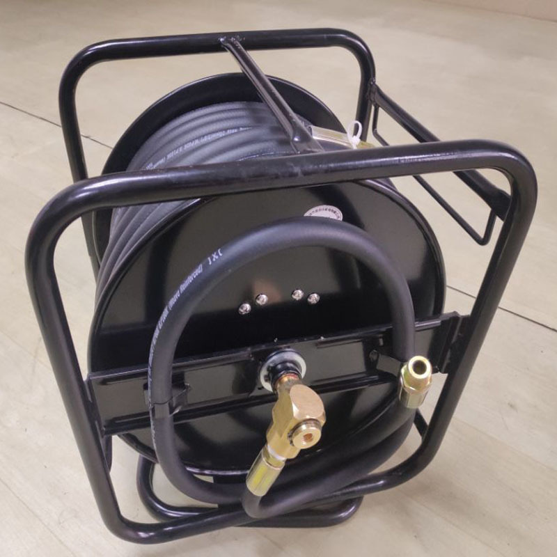 宝润佳手摇卷管器 60米pu夹纱气鼓 360度旋转高压风炮管金属卷盘