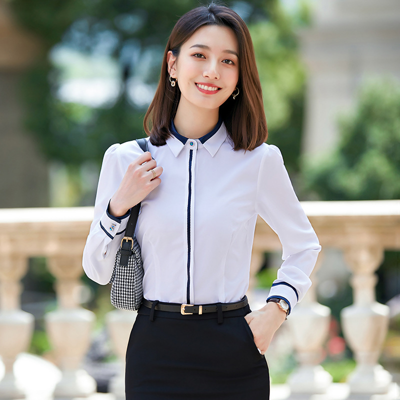 2020秋季时尚商务前台职业套装白领教师通勤ol女士气质面试工作服