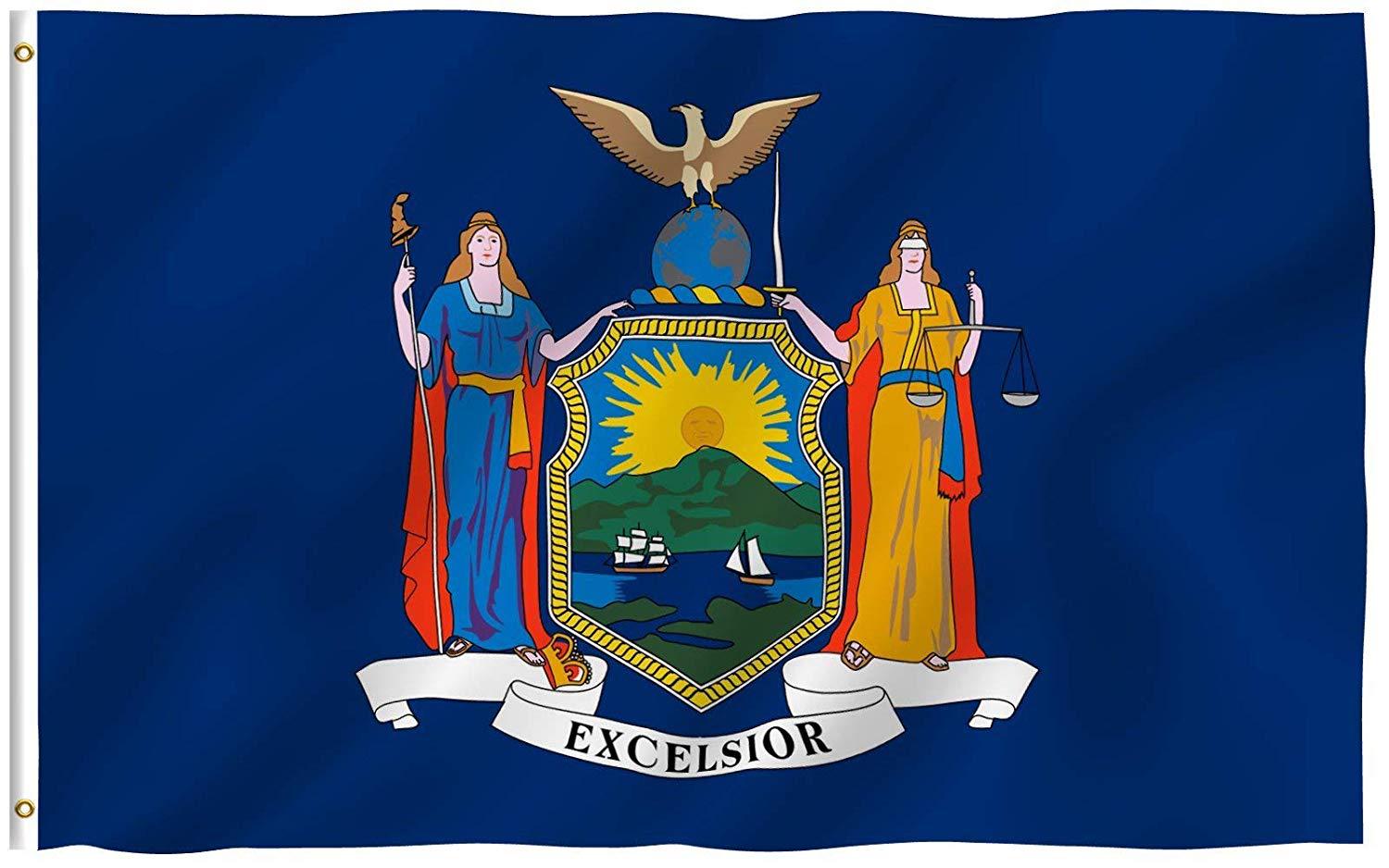 美国各州国旗 纽约州旗 90x150cm new york flag-阿里巴巴