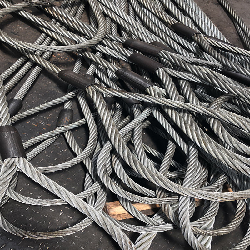 工厂货源钢套压制钢丝绳索具s505法烈米氏压制套环石油设备吊装