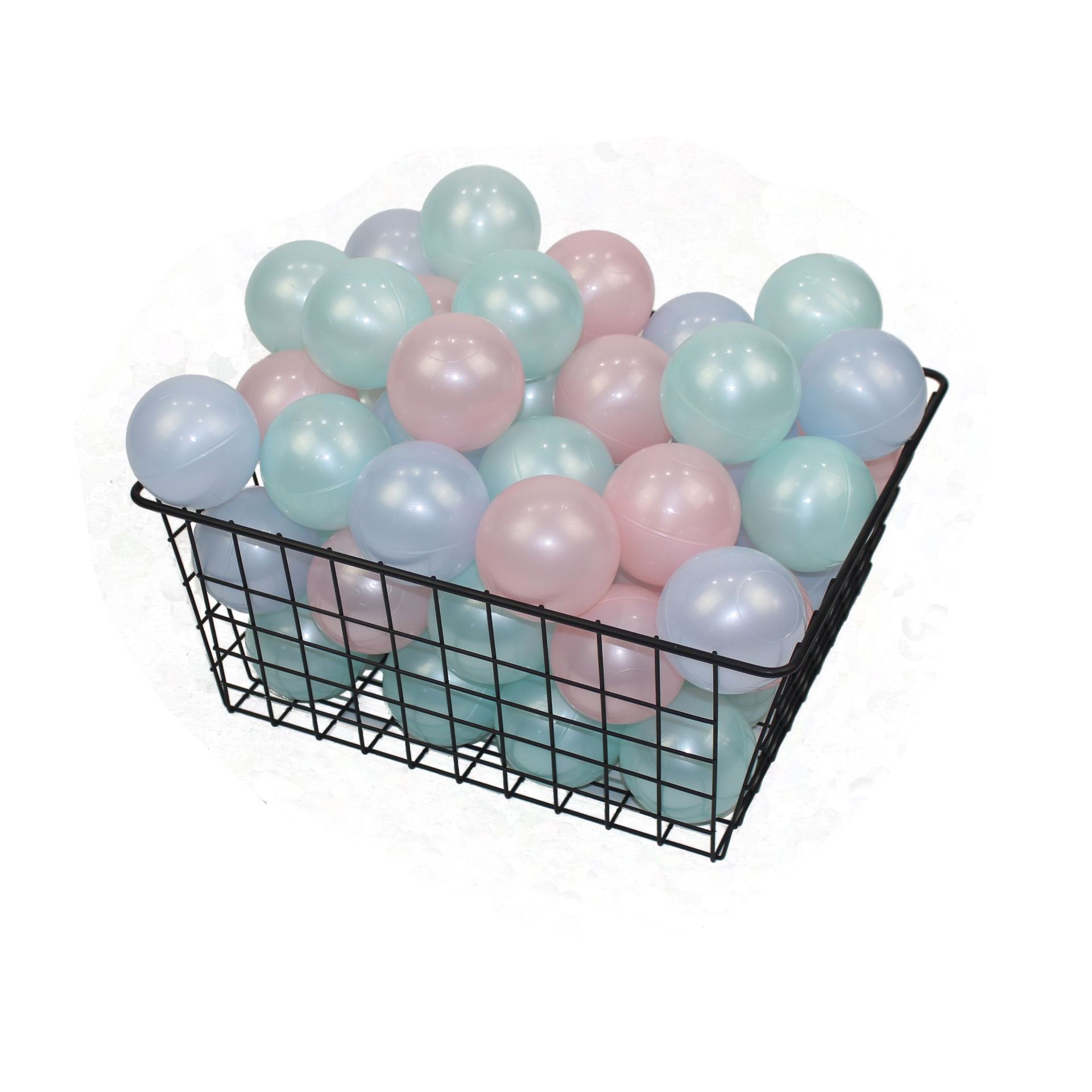 厂家32色珠光色海洋球现货批发 儿童波波球加厚环保室内玩具球