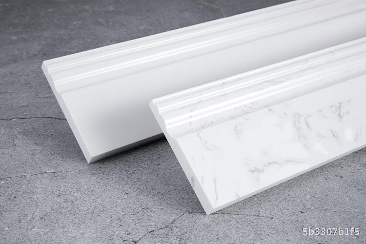 大理石踢脚线黑色地脚线人造通体石材瓷砖客厅墙角贴角线白色北欧