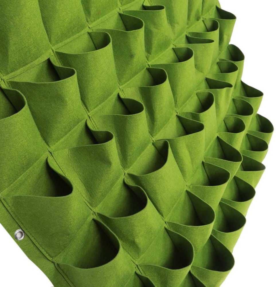 供应 毛毡种植袋植物袋 育苗袋 批发 无纺布垂直壁挂式毛毡植物袋