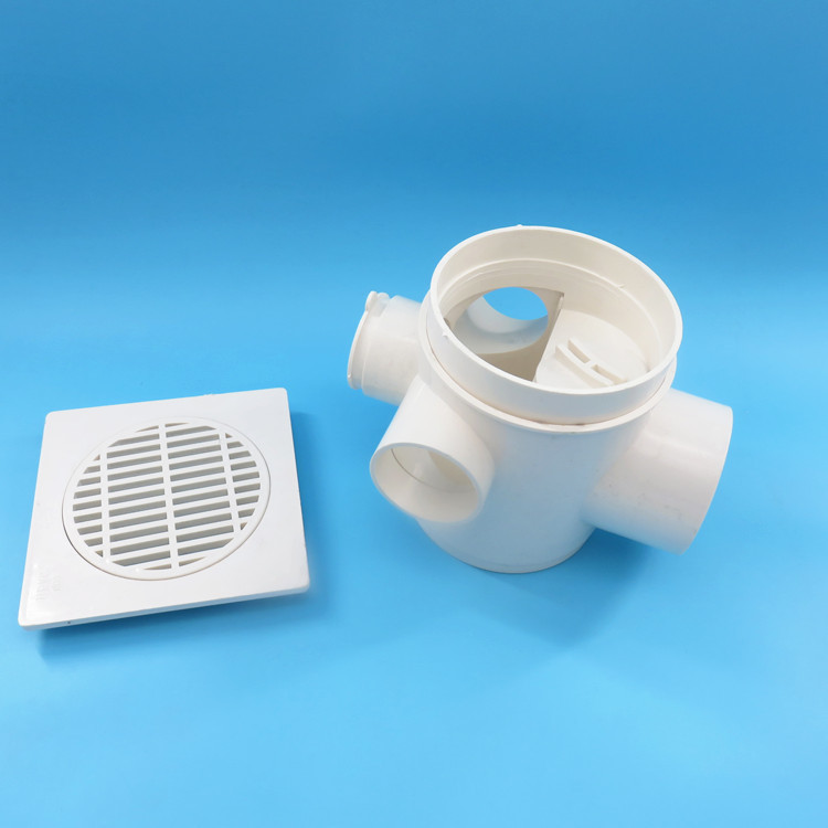 pvc多功能防臭地漏110*75*50防臭卫生间厕所下水管同层排水多功能