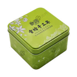 马口铁双面印刷正方形小铁盒 固体香膏肥皂香皂包装金属盒