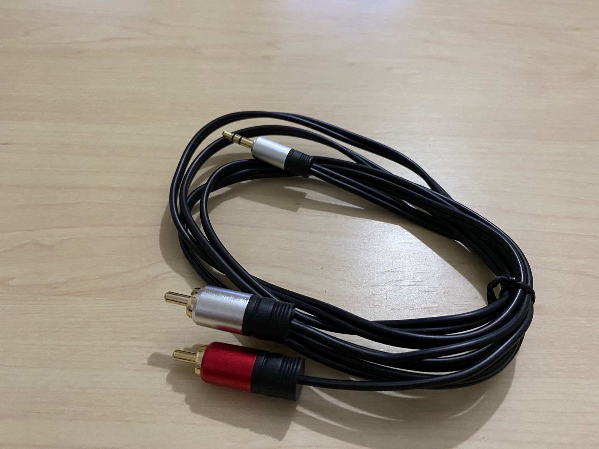 5一分二音频线3.5转双莲花头2rca音响电脑音箱线莲花线1.5m