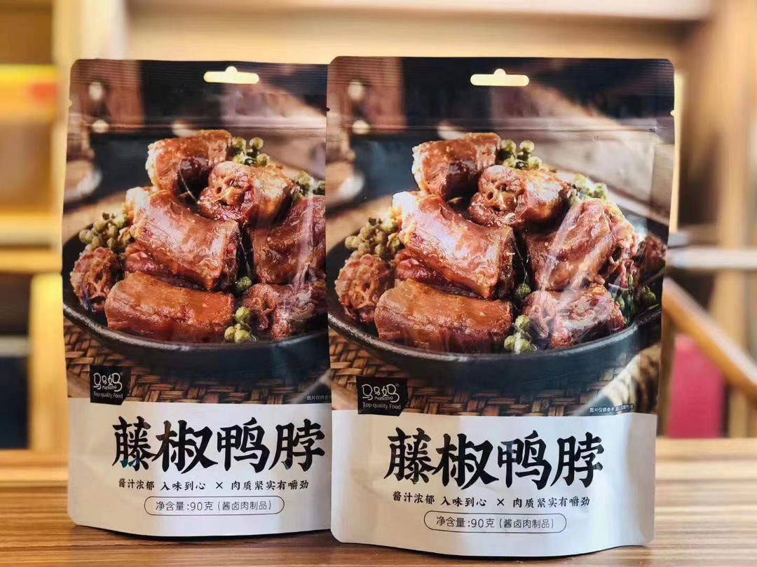 马马妈香辣味藤椒味鸭翅鸭脖90g独立包装酱卤肉制品零食即食食品