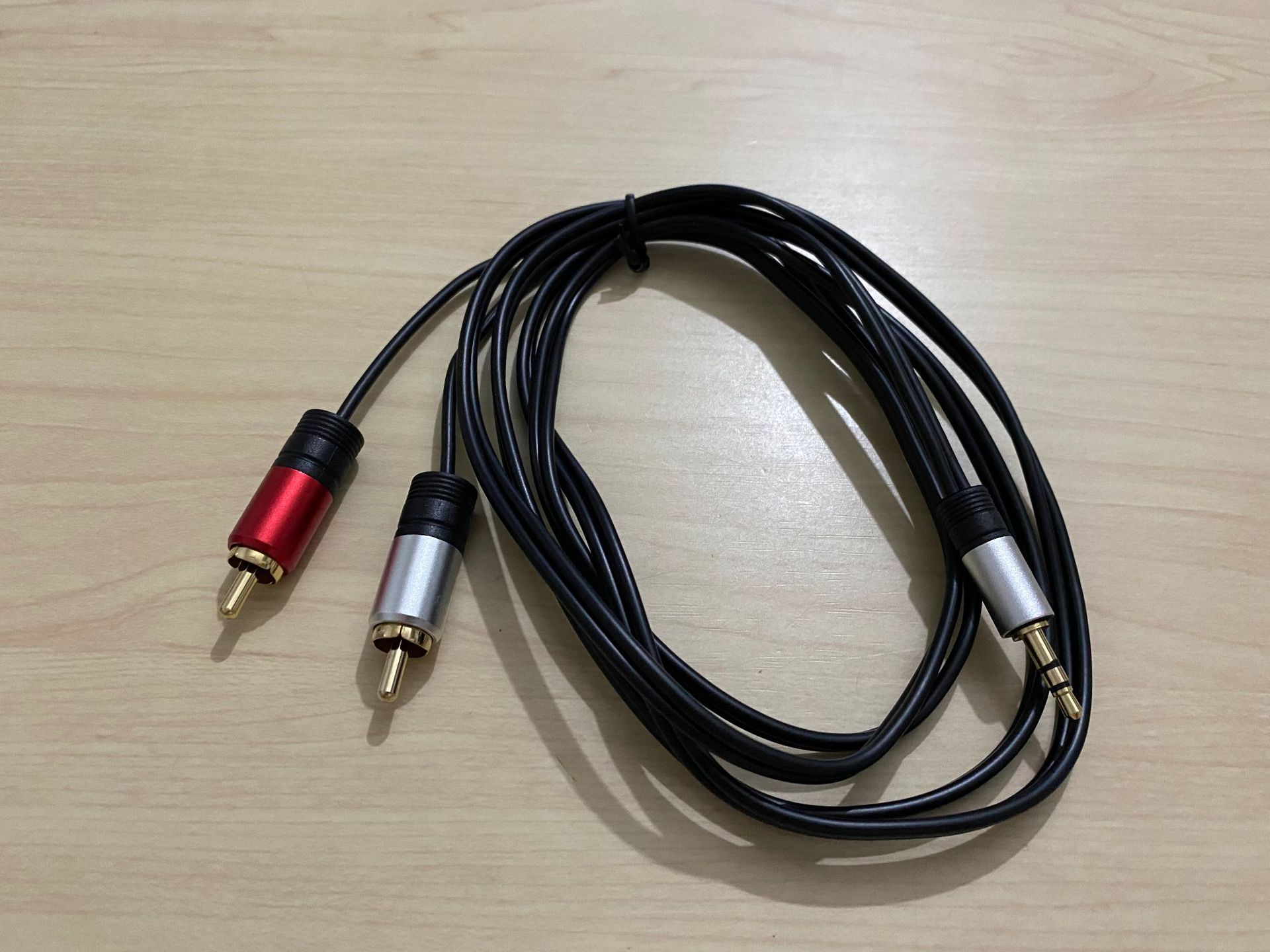 5一分二音频线3.5转双莲花头2rca音响电脑音箱线莲花线1.5m