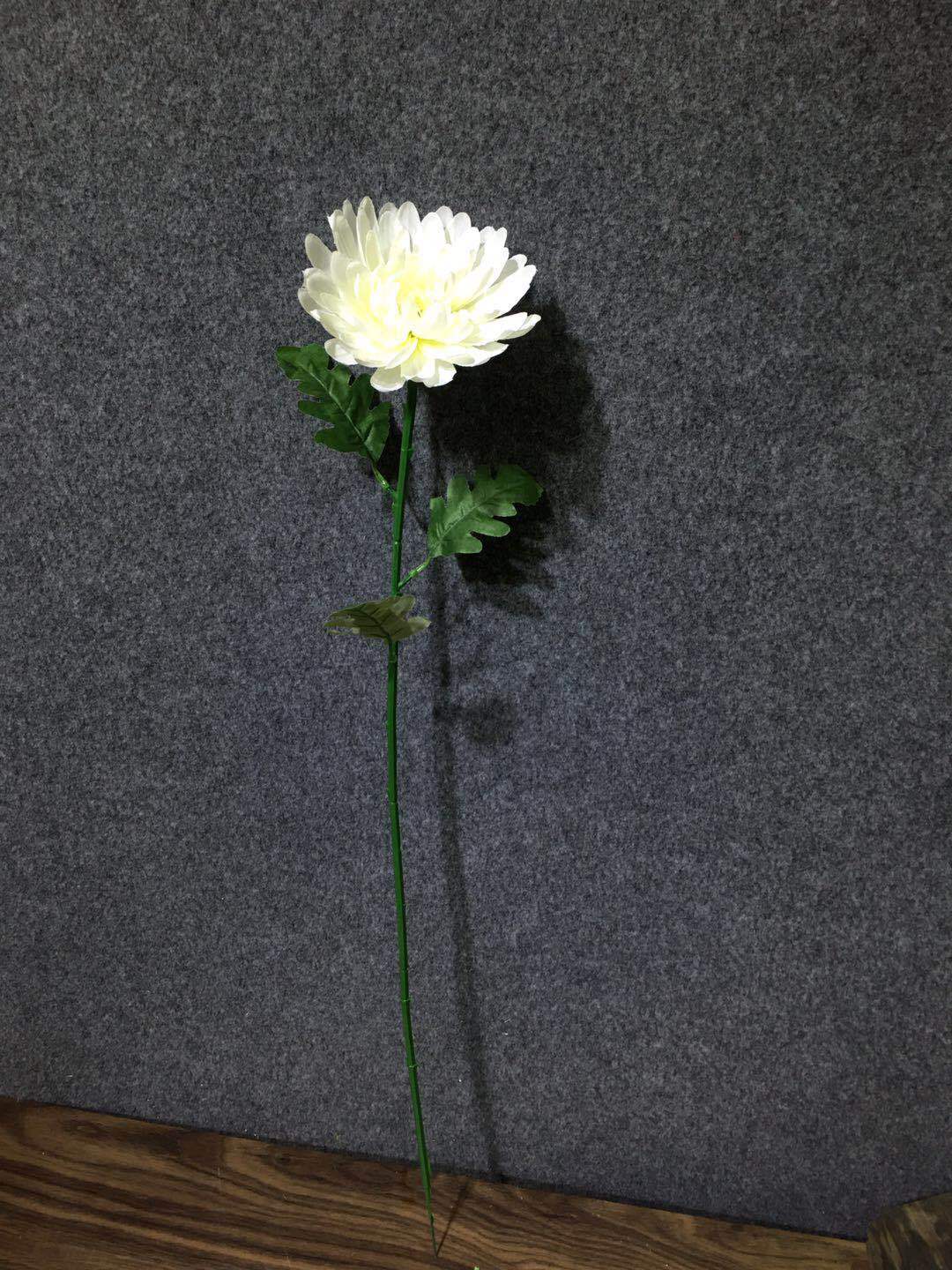 工厂批发清明花扫墓花祭祀祭奠殡葬花仿真菊花白色爪菊花单只菊花