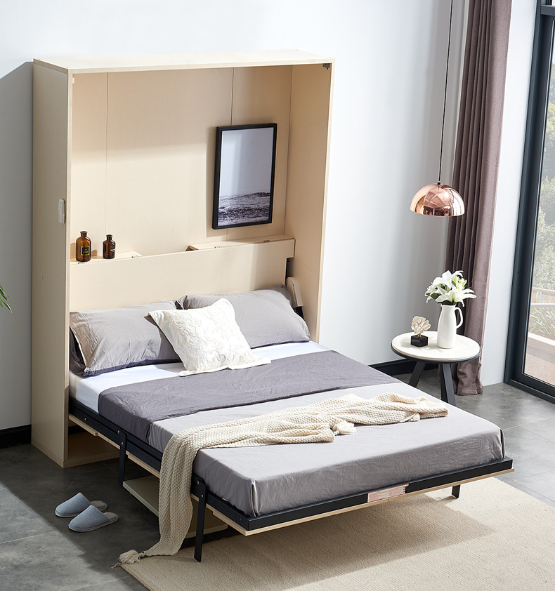 电动隐形床小户型客厅壁床折叠床隐藏床客厅折叠床书桌床五金配件