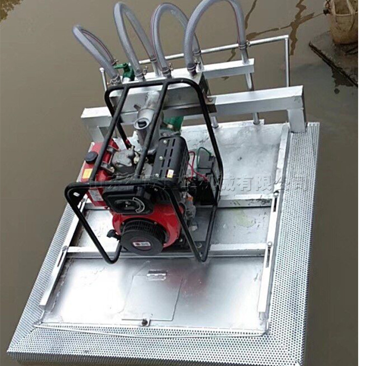 农用马蹄茨菇收割机汽油新型船式莲藕收获机漂浮式挖藕采藕机