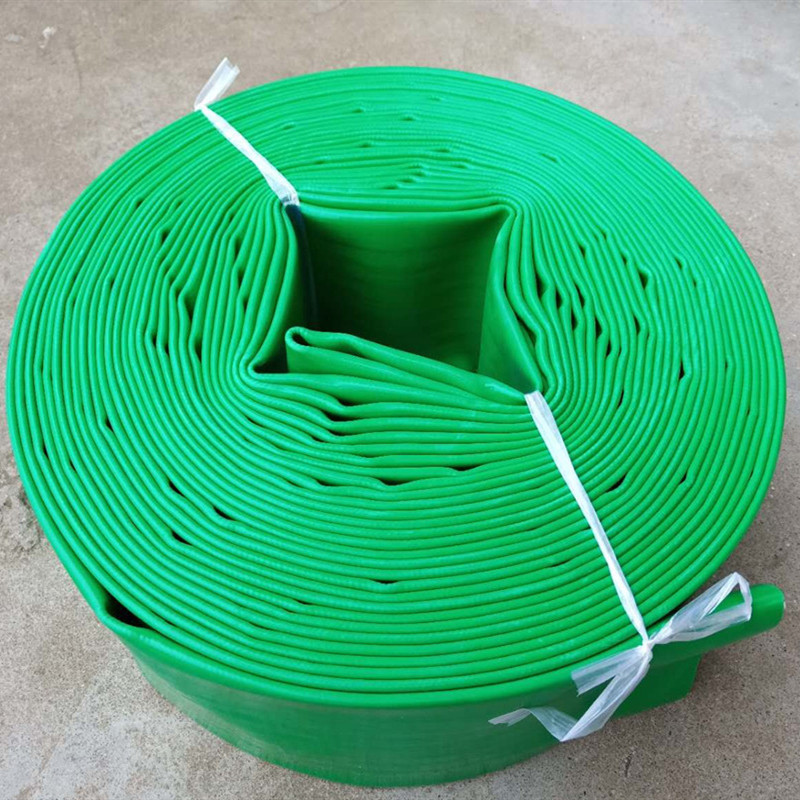 农用pvc水带高压农田灌溉水带 红色水带浇菜喷灌水管消防涂塑软管