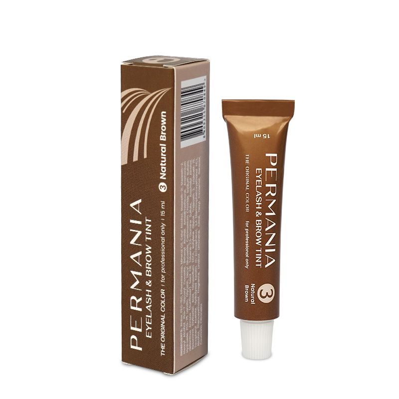 permania韩国染睫毛药水染眉毛膏染色剂染发温和不刺激持久不掉色