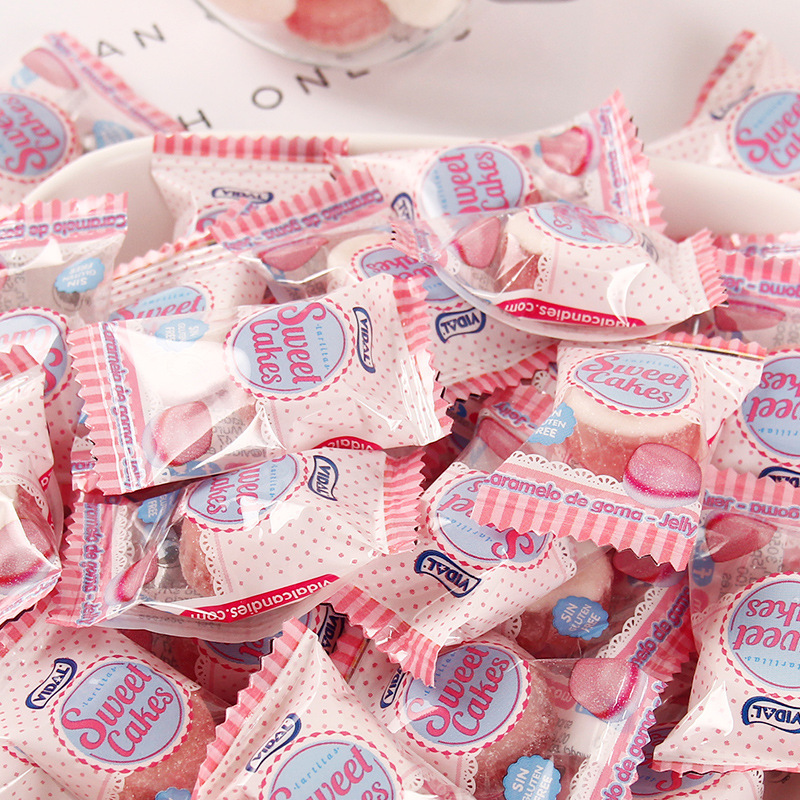 西班牙进口波特小姐彼糖乐草莓奶油软糖网红结婚喜糖喜铺散装批发