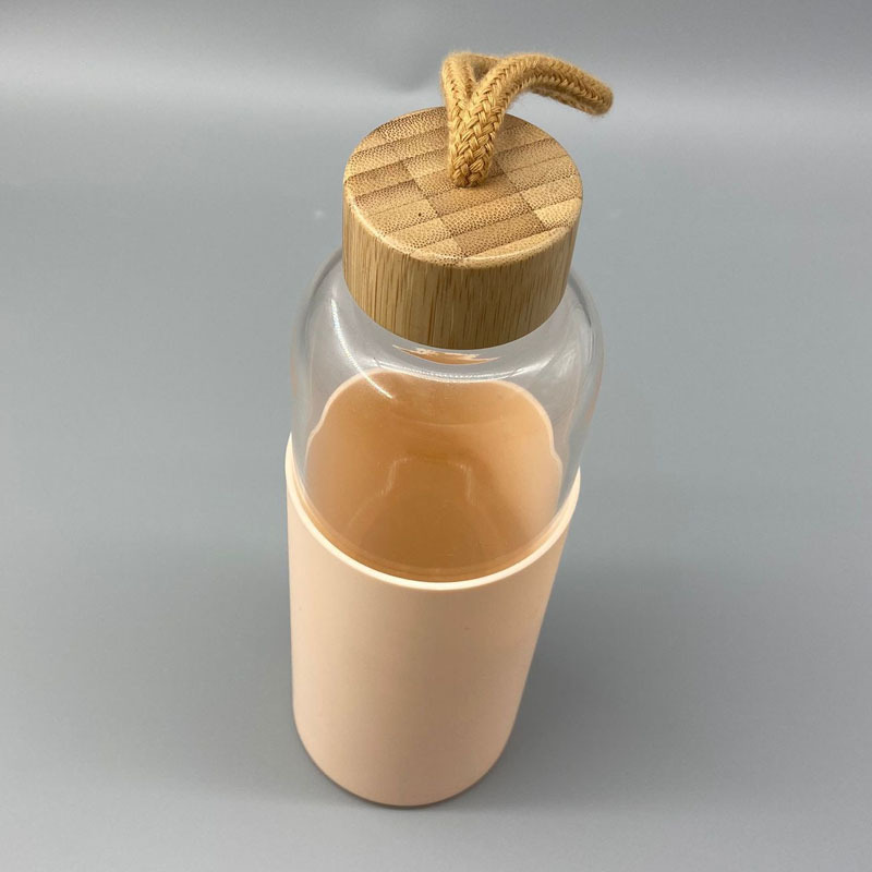 厂家定制硅胶瓶套杯套 玻璃瓶底套防滑防烫 运动水瓶隔热保护套