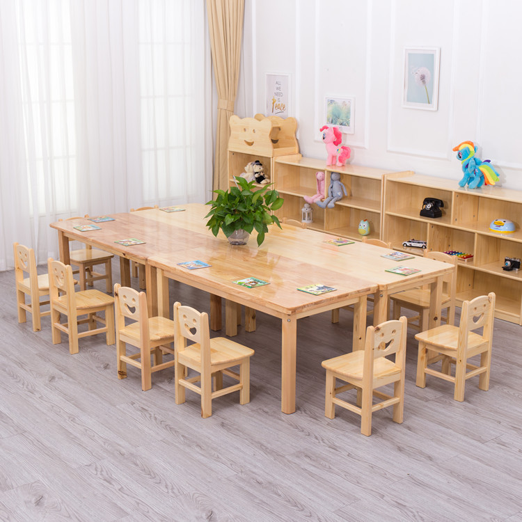 园凳背椅靠背靠背椅儿童椅批发桌椅子儿木质笑脸幼儿凳子幼儿园木