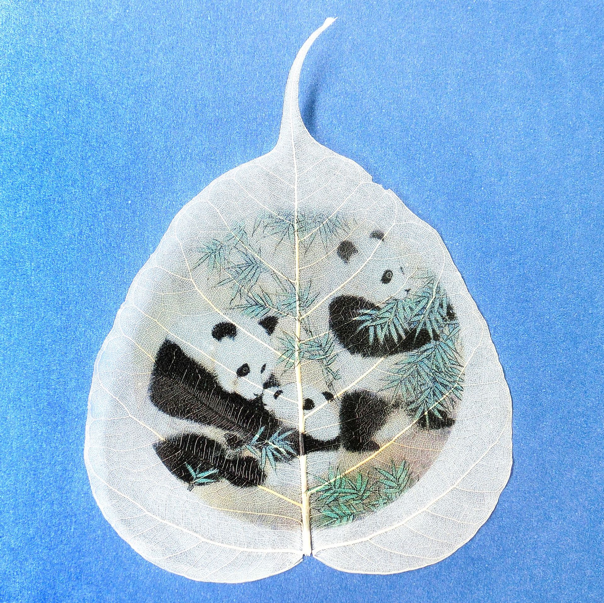 马到成功菩提叶脉标本画芯12生肖之马生日礼物礼品定制批发直销