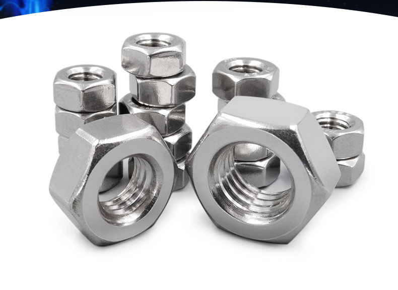 304六角螺母 不锈钢螺帽m1m1.2m1.6m2m3m4m5m6m8m10m12m16m20-m56