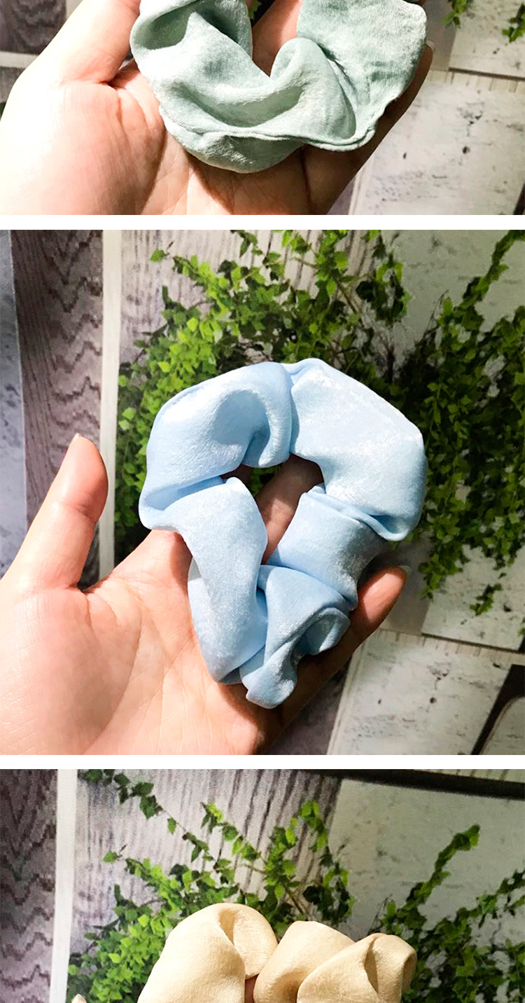 彩色肥肠猪大肠发圈简约发带女网红扎头发橡皮筋头花饰品韩国发饰