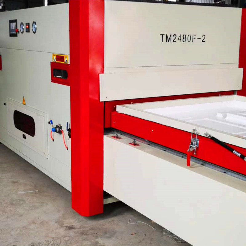 铝板加温全自动橱柜门真空覆膜机单双工位吸塑机免漆门覆膜机