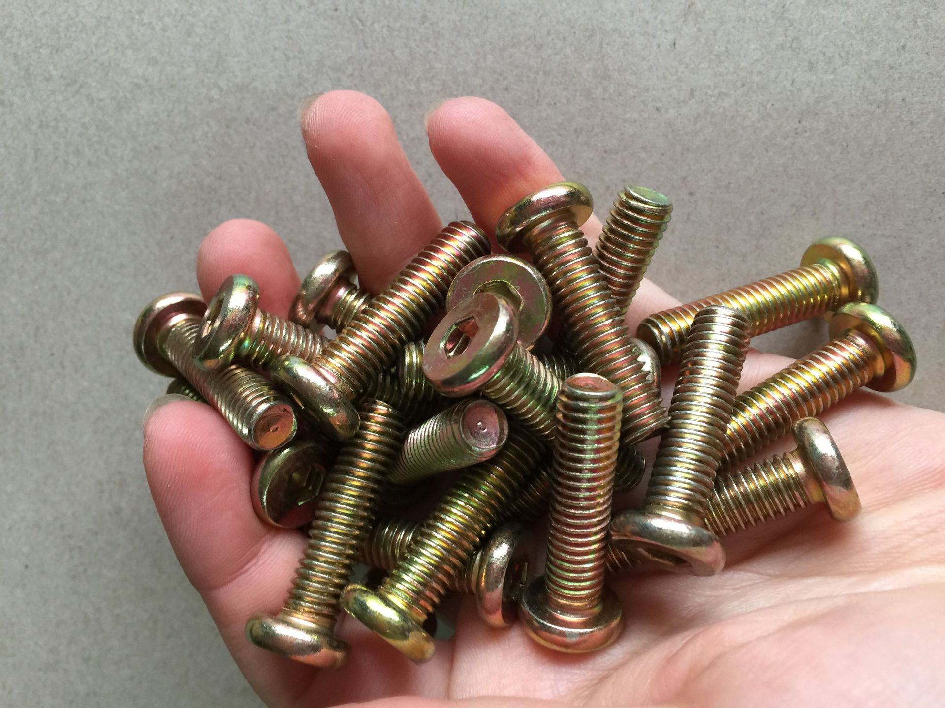 1公斤 镀锌 平圆头 内六角螺钉螺拴 实木家具链接机螺丝 m6m8包邮