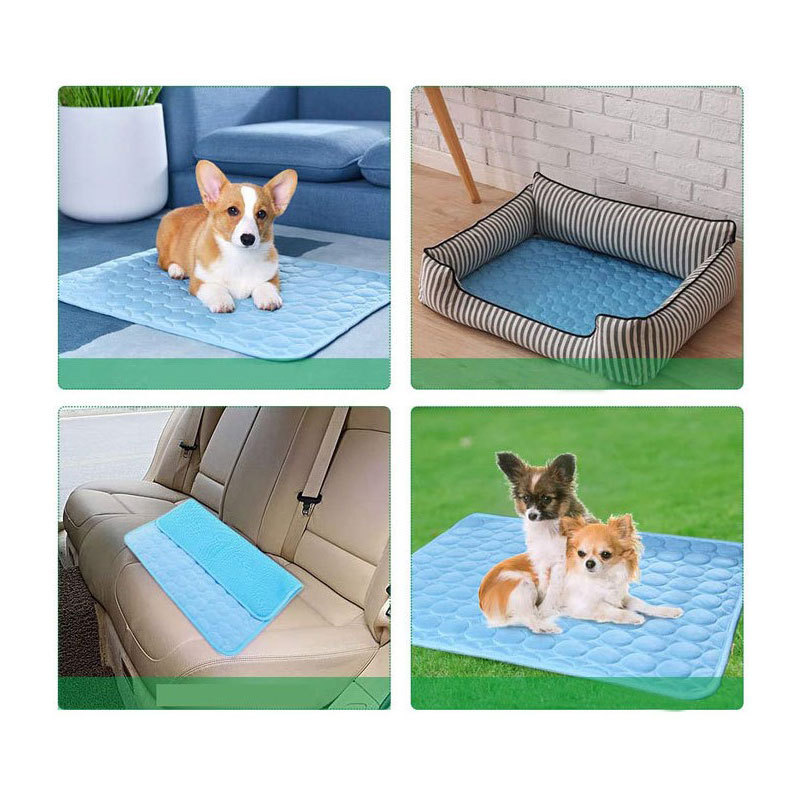 Pet Mat Summer Dogs and Cats Sofa Cushion Soft Ice Silk Cold Feeling Pet Bed Summer Dog Cooling Pad Pet Supplies
