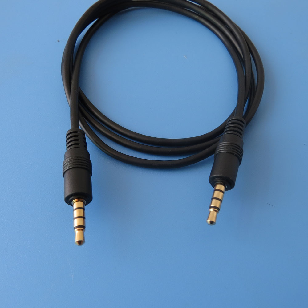 1米四节3.5车载aux音频线弯头车用3.5mm公对公4节通用电脑手机-阿里巴