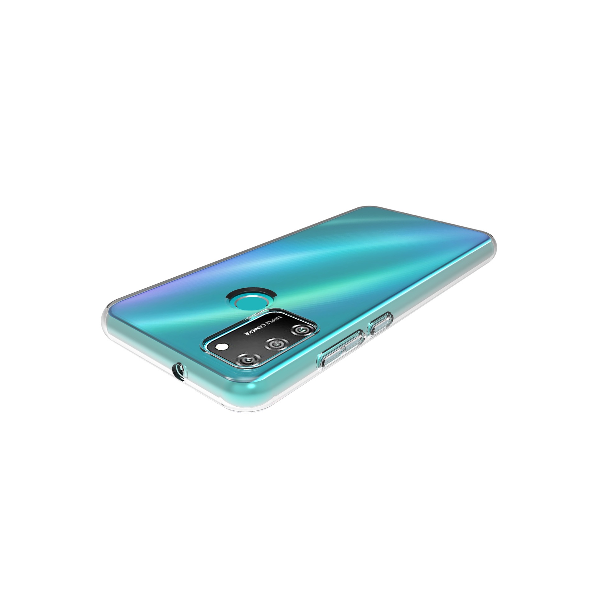 华为honor 9a光面防水纹手机保护套外壳透明tpu素材