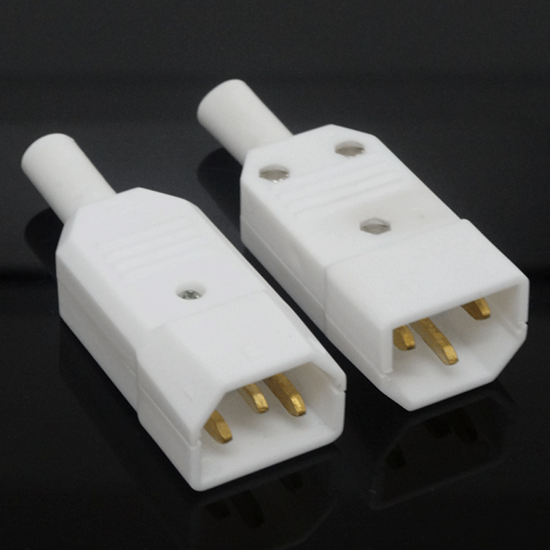 宝智霖供应c14品字尾电源公插 电脑电饭煲品字接线插座ac电源插头