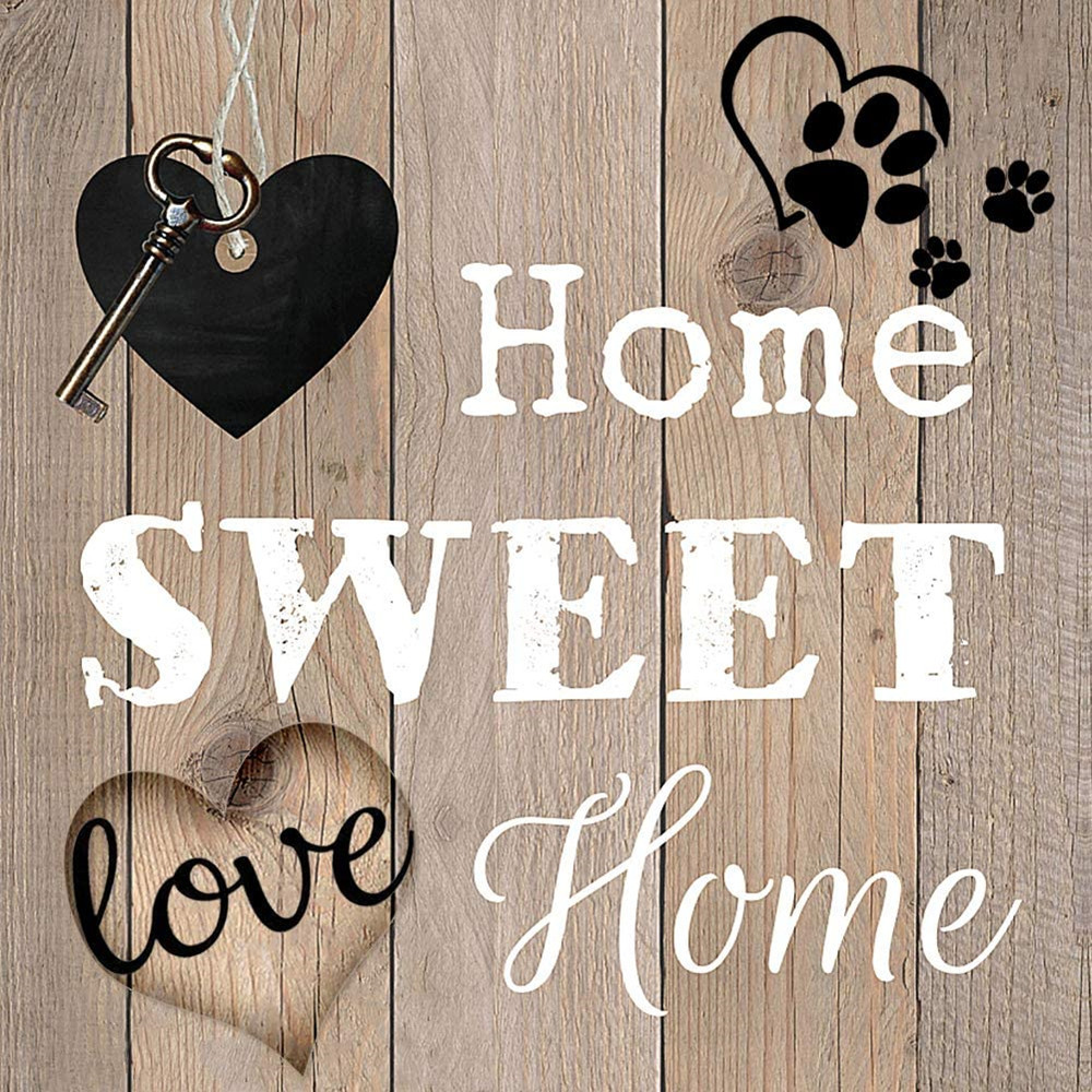 5d钻石画满钻英文甜蜜的家diy装饰钻石绣画 ebay 亚马逊 wish专供