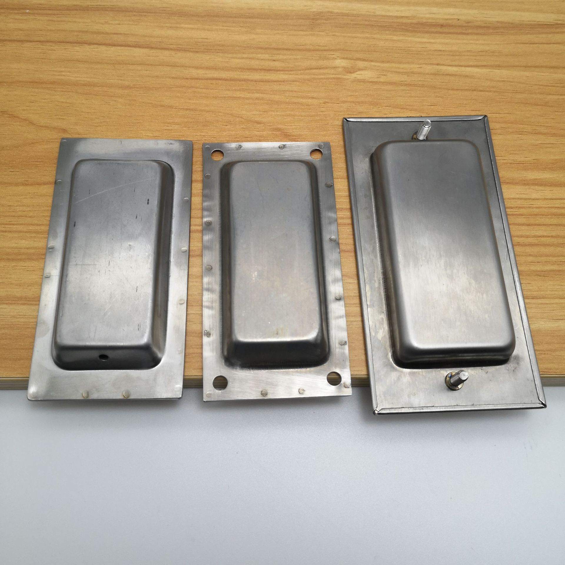 不锈钢平面暗拉手 不锈钢柜门趟门拉手方椭圆平面铁柜门拉手