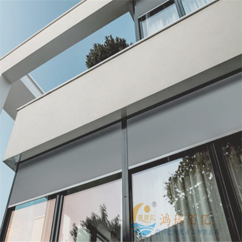 北京防风卷帘 户外遮阳帘 电动卷帘 遮光槽电动卷帘