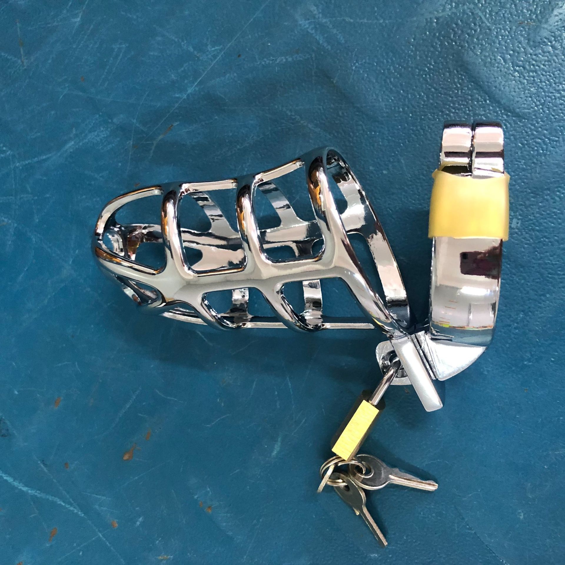 不锈钢贞操锁玩鸟逗调教男奴性工具贞洁锁男另类玩具激情用具外贸