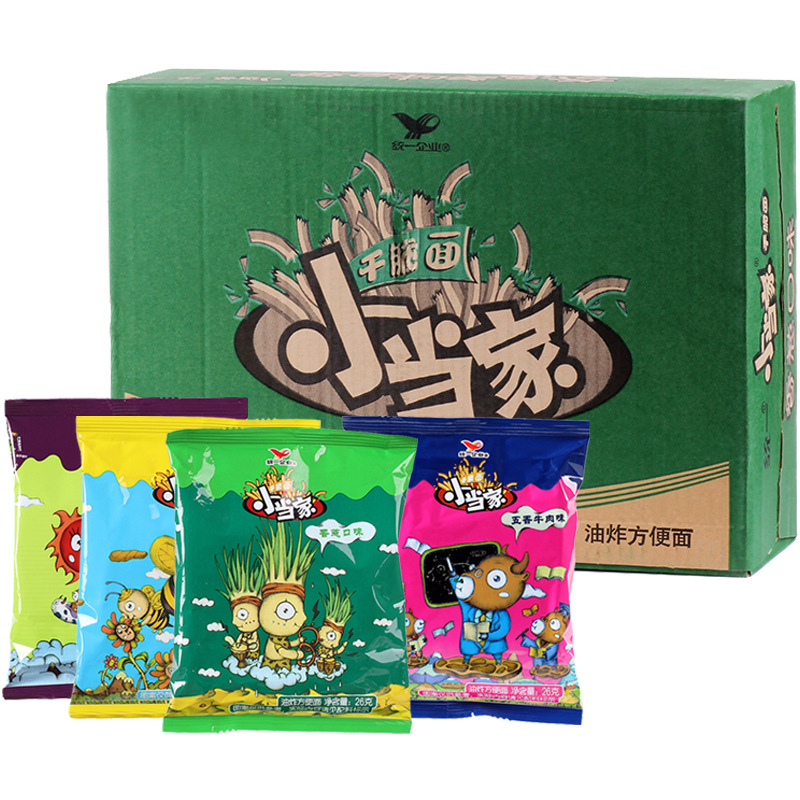 统一小当家干脆面口味混合整箱装48包干吃面面怀旧小吃魔法士