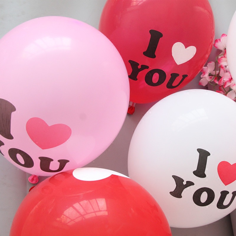 专供货源否尺寸心形混气球约100个,红色心形约100个,粉色心形约100个