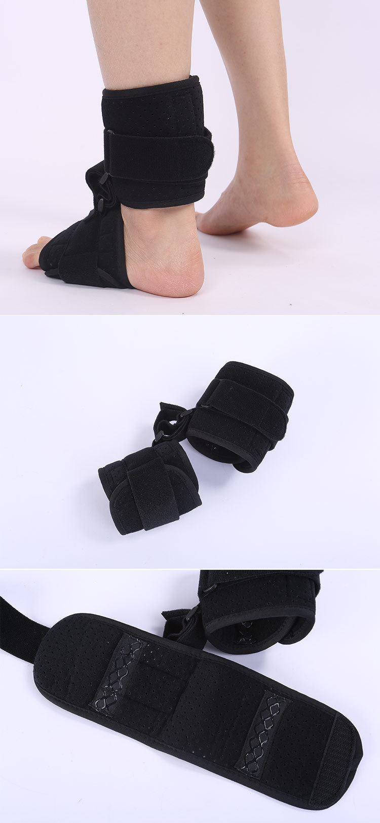 批发跨境足下垂矫形器足托脚踝固定支具扭伤支撑底筋膜足下矫正器