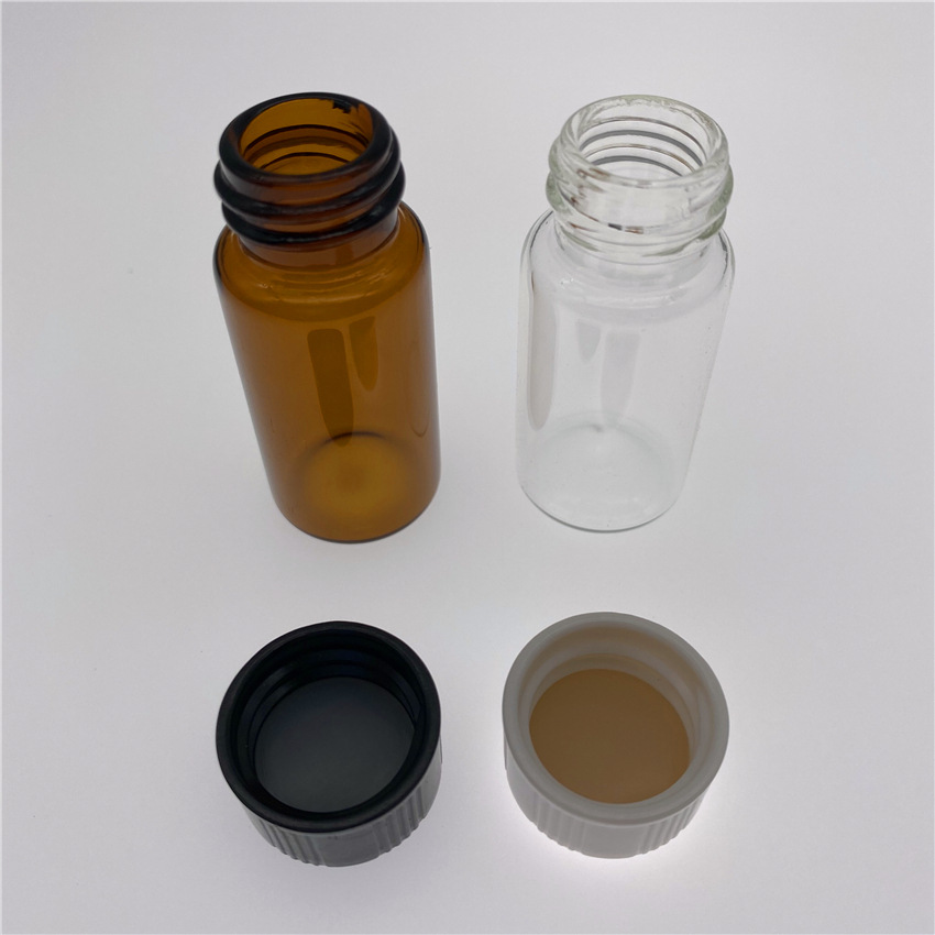 10ml玻璃样品瓶透明棕色耐强酸强碱有机溶剂耐高温10ml螺口试剂瓶