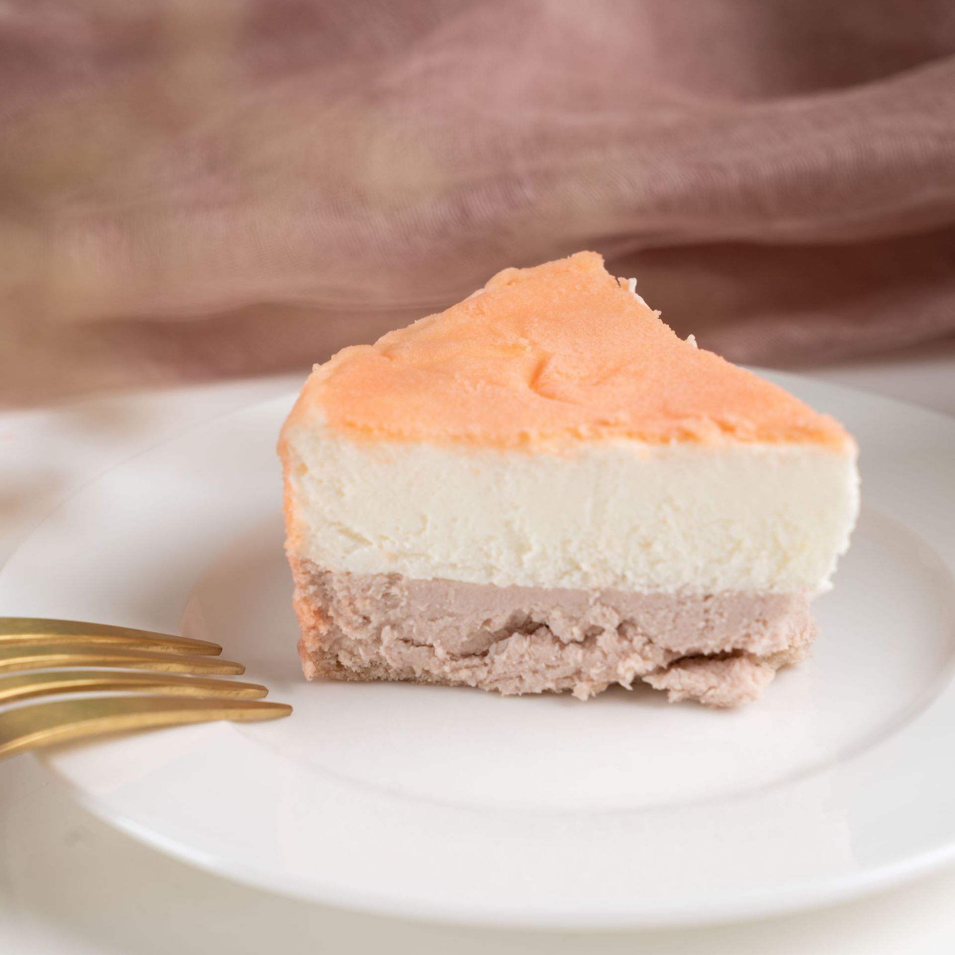 工厂直销5寸慕斯蛋糕网红双层芝士蛋糕日本letao同款乳酪蛋糕350g