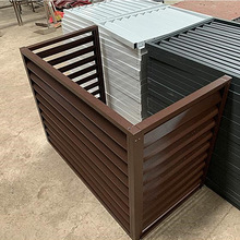 建筑外墙置物架 空调外机防护栏框架 百叶空调外机保护罩防盗暧气