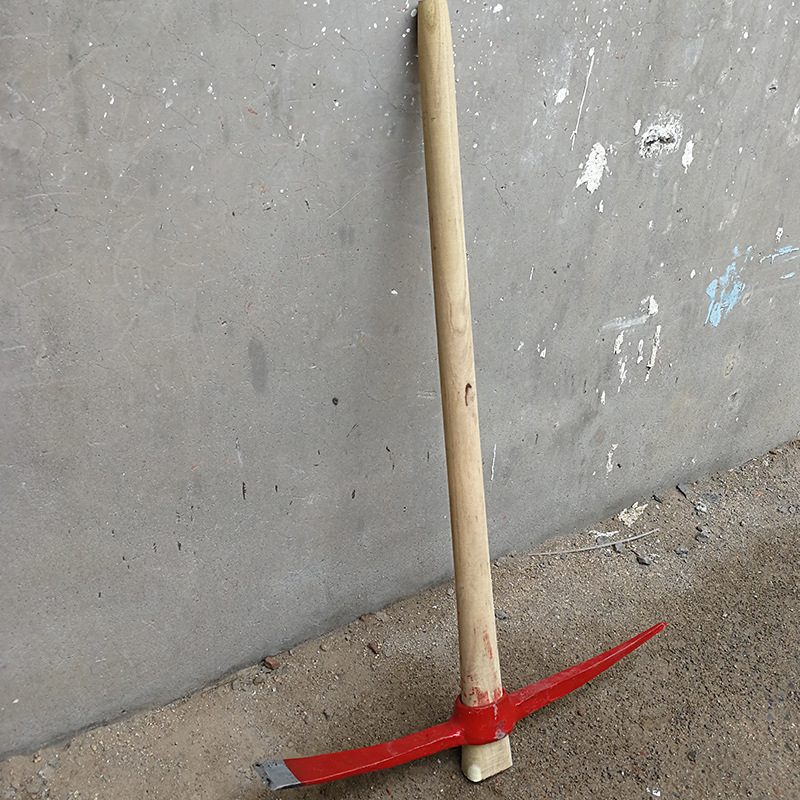 北方槐木 带把钢镐木柄农镐 锻打消防镐 救援工具