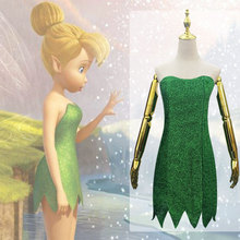 万圣节cos服精灵仙女角色扮演服装奇妙仙子小叮当绿色连衣裙